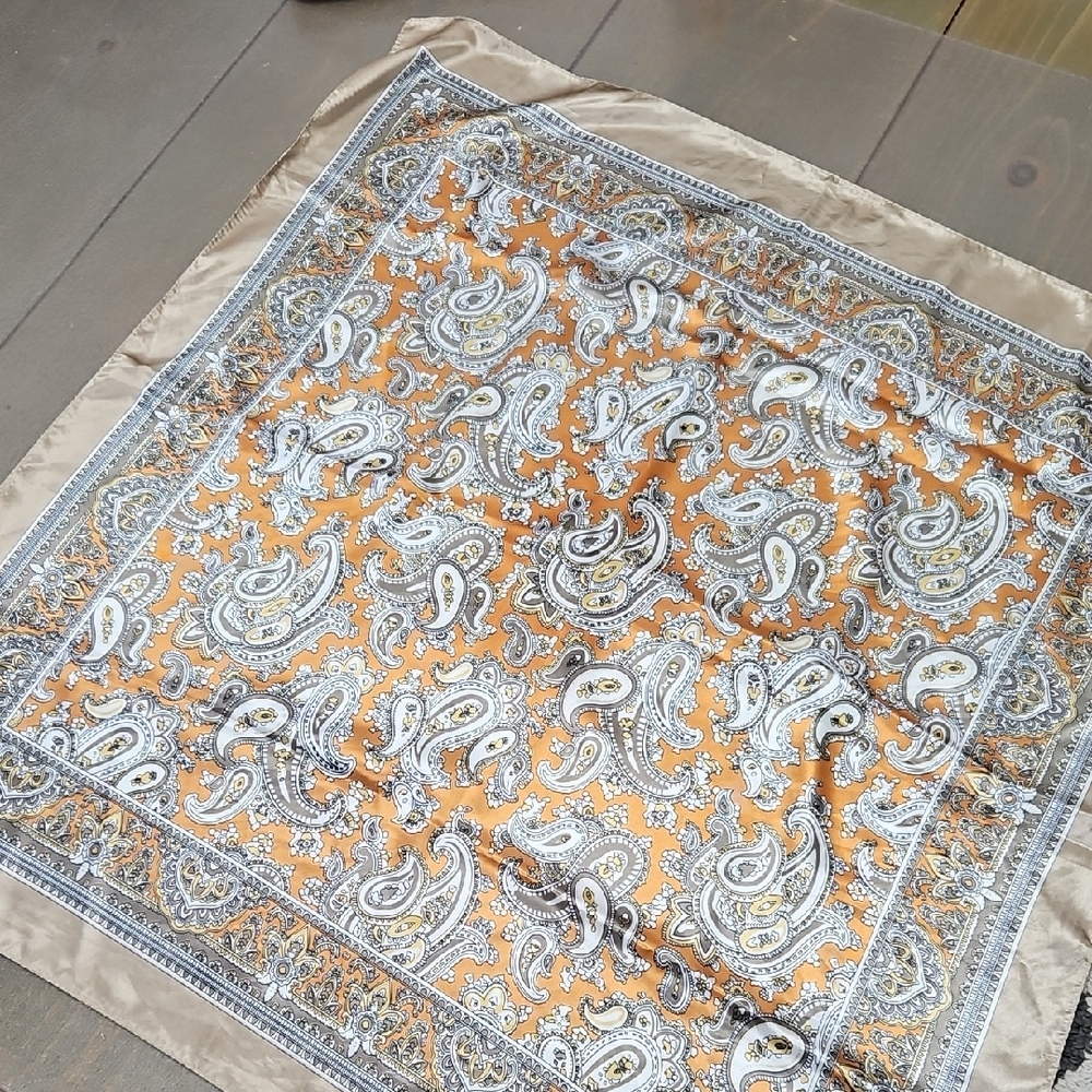 Paisley Satin Scarf